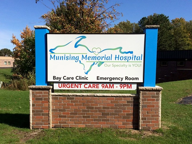 Custom Monument Signs | Light Boxes | Healthcare | Munising, MI Custom Monument Signs | Light Boxes | Healthcare | Munising, MI